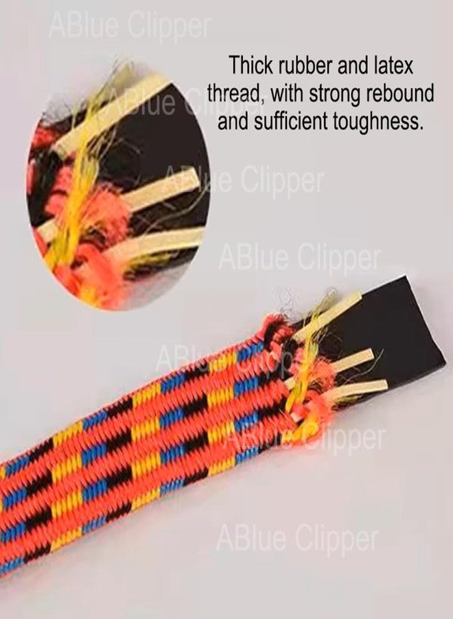 EMPOISON Stretchable Elastic Rope with Durable Steel Hooks | Flat Rubber Bungee Cord for Bikes, Cars, Luggage, Tents | Weatherproof & Abrasion Resistant | 2m+ Expandable (Random Color) (Pack of 5) - Image 3